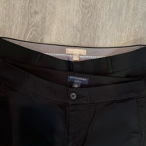 EUC Two Pairs Banana Republic Martin Fit Black Pants